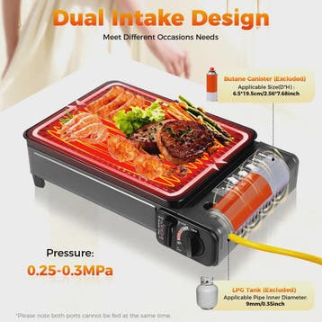Draagbare Camping Gas BBQ Grill - Compact & Krachtig voor Bu, Verzenden, Nieuw