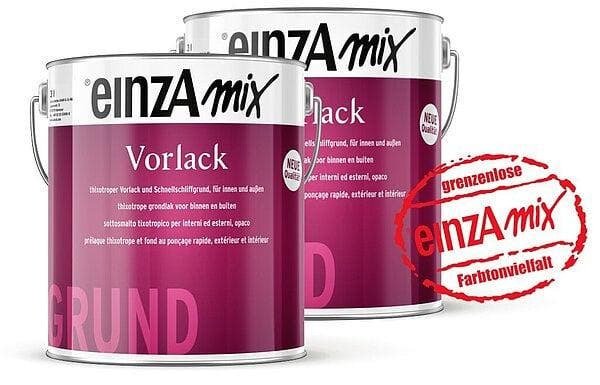 einzA Vorlack - Alle kleuren - 1 liter - grondverf, Doe-het-zelf en Verbouw, Verf, Beits en Lak, Verf, Overige kleuren, Nieuw