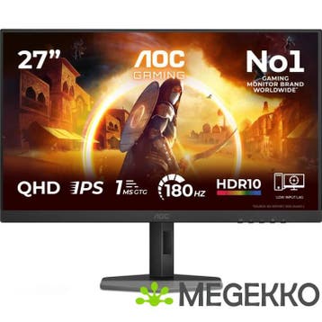 AOC GAMING Q27G4XF 27  Quad HD 180Hz IPS Monitor, Verzenden, Nieuw, AOC