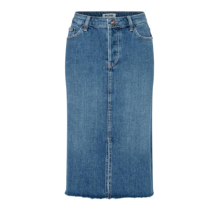 MAC • blauwe Midi skirt rok • S, Kleding | Dames, Rokken, Blauw, Nieuw, Maat 36 (S), Verzenden