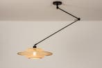 Rietveld Hanglampen - Bruin, Naturel - Metaal, Rotan, Verzenden, Nieuw