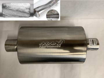 MAX Ultra Straight Flo Performance rvs uitlaat demper 3 inch, Ophalen of Verzenden, Nieuw