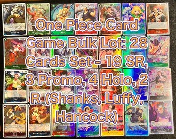 Bandai - 28 Bulk kaarten - One Piece - 28 Cards Set - 19 SR,, Nieuw