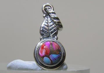 Turquoise Hanger - Hoogte: 27 mm - Breedte: 10 mm- 2.05 g -