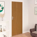 vidaXL Deurfolies zelfklevend 2 st 210x90 cm PVC, Verzenden, Nieuw, Bruin