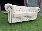 Bankstel CHESTERFIELD 2 zit bank  leer design sofa, Huis en Inrichting, Design, Tweepersoons, Zo goed als nieuw, Rechte bank