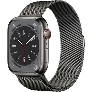 Apple Watch Series 7 45mm Cellular Graphite Stainless Ste..., Sieraden, Tassen en Uiterlijk, Smartwatches, Ophalen of Verzenden