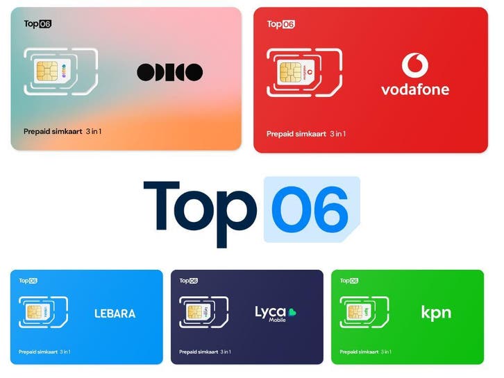 Prepaid simkaarten Odido | Vodafone | KPN | Lebara Zakelijk!, Telecommunicatie, Prepaidkaarten en Simkaarten, Prepaidkaart, Nieuw