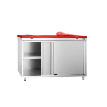 GGM Gastro | Gesloten RVS werktafel PREMIUM - 1200x600mm - |, Verzenden, Nieuw in verpakking, Meubilair
