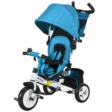 TRUUSK 6-in-1 Kinderdriewieler - Duwstang - Afneembaar Zonne, Verzenden, Nieuw