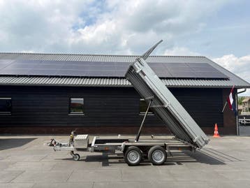 Anssems 3-zijdige kipper 305 x 178 cm incl rijplaten en kist, Ophalen, Gebruikt