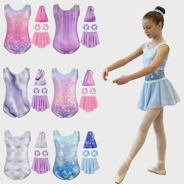 Meisjes Gymnastiek & Ballet Leotard Jurk met Afneembare Rok, Verzenden, Nieuw