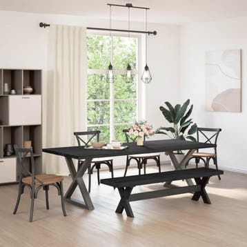 vidaXL Eetbank NOAIN 160 x 41 x 45 cm Massief grenenhout, Verzenden, Nieuw