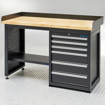 Datona Werkbank PRO - bamboe werkblad - 6 lades - 150 cm -, Doe-het-zelf en Verbouw, Ophalen of Verzenden, Nieuw