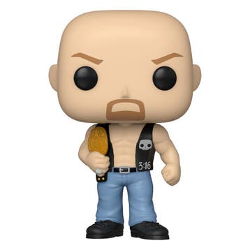 WWE POP! Vinyl Figure SC Steve Austin w/Belt 9 cm, Ophalen of Verzenden, Nieuw
