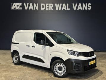 Peugeot Partner 1.5 BlueHDI 102pk L1H1 inrichting Euro6 Airc, Stof, Gebruikt, Euro 6, Wit
