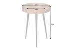 Stevige bijzettafel PURE NATURE 35cm naturel mangohout rond, Huis en Inrichting, Tafels | Sidetables, Ophalen of Verzenden, Nieuw