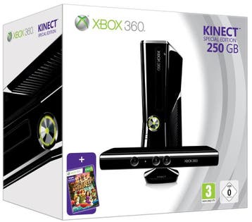 Microsoft Xbox 360 S (Slim) Console 250 GB + Kinect Bundel -, Verzenden, Zo goed als nieuw