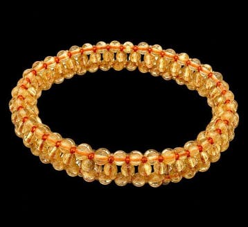 Premiumkwaliteit rutilietkwarts kralenarmband - Armband, Verzamelen