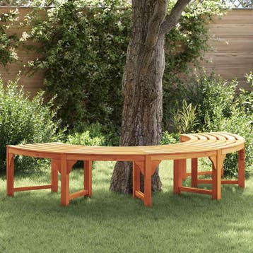 vidaXL Boom bank 4 -Seater 210 x 80 x 45 cm Massief, Verzenden, Nieuw