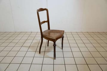Antieke Biedermeier stoel met een rieten zitting, Ophalen of Verzenden, Nieuw