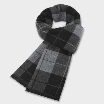Luxe Heren Sjaal - Warme Wol & Kasjmier - Winter Ruitpatroon, Verzenden, Nieuw