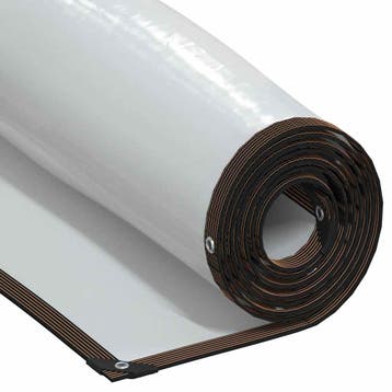 vidaXL Doorzichtig zeildoek met zeilringen 5x6 m, Verzenden, Nieuw
