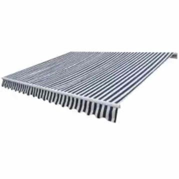 vidaXL Luifel gemotoriseerd uitschuifbaar 600 cm blauw/wit, Tuin en Terras, Verzenden, Nieuw