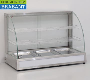 HCB RVS Warmhoudvitrine 95 cm 230V Horeca, Ophalen of Verzenden, Nieuw in verpakking