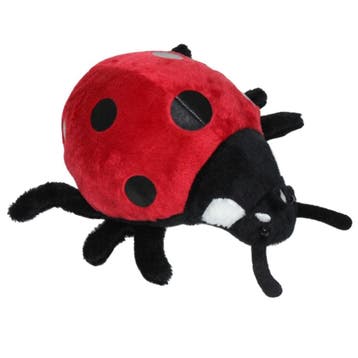 Pluche lieveheersbeestje knuffel - rood/zwart - 15 cm, Kinderen en Baby's, Speelgoed | Knuffels en Pluche, Verzenden, Nieuw