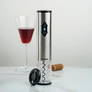 TIROSS Elektrische wijnopener op 4 AA-batterijen, 22,5 cm, Ophalen of Verzenden, Nieuw