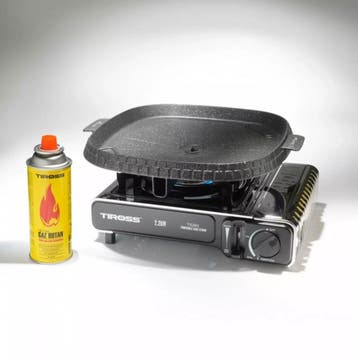 TIROSS Compacte grillpan voor campingkooktoestellen TS270..., Ophalen of Verzenden, Nieuw