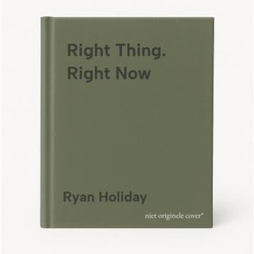 Right Thing. Right Now - Ryan Holiday 9780593191712, Verzenden, Gelezen, Ryan Holiday
