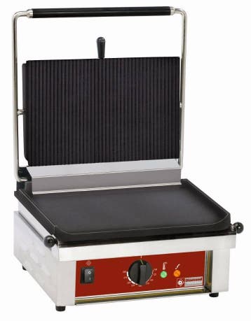 Enkele Contactgrill Geribbeld-Glad HorecaTraders, Verzenden, Nieuw in verpakking