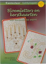 Bloemletters en kerstkaarten met borduren op papier /, Verzenden, Gelezen, J. de Vette