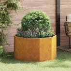 vidaXL Plantenbak Roestig 90 x 90 x 50 cm Cortenstaal, Tuin en Terras, Bloembakken en Plantenbakken, Verzenden, Nieuw, Metaal