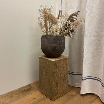 Handgemaakte winddroog eiken sokkels / zuilen – 20x20 cm, Verzenden, Nieuw