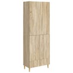 vidaXL Kastenset 2 pcs 66 x 34,5 x 95 cm Bewerkt hout, Verzenden, Nieuw