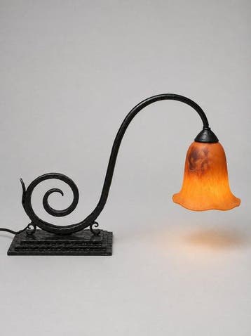 DAUM NANCY — Art Deco Desk Lamp — c. 1920 - Lamp -
