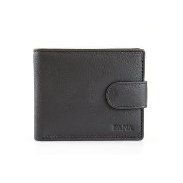 Heren Portemonnee Met Drukknop - Echt Leer, Sieraden, Tassen en Uiterlijk, Nieuw