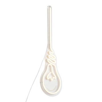 Neon wandlamp warm wit incl. LED - Light bulb, Huis en Inrichting, Lampen | Wandlampen, Verzenden, Nieuw, Kunststof