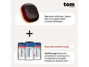 Tom by TomTom - Slimme rij-assistent - Flitsers files, Auto diversen, Autonavigatie, Verzenden, Nieuw