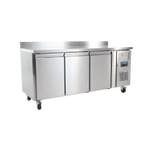 Polar U-serie 3-deurs koelwerkbank met achteropstand 417L, Verzenden, Nieuw in verpakking, Koelen en Vriezen