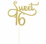 Banner Happy Sweet 16 goud of rosé goud, Hobby en Vrije tijd, Feestartikelen, Verzenden, Nieuw, Versiering, Verjaardag