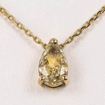 Zonder minimumprijs - Ketting met hanger - 14 karaat Geel