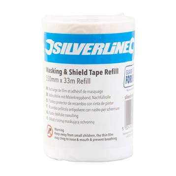 Silverline afdekfolie navulling - polyethyleen - voorgeta..., Ophalen of Verzenden, Nieuw