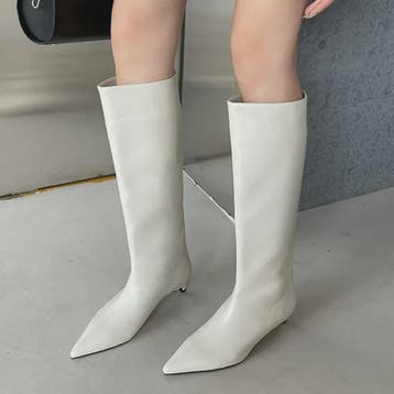Elegante Leren Laarzen met Puntige Neus en Lage Hak - Dames, Verzenden, Nieuw
