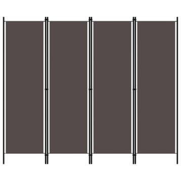 vidaXL Kamerscherm met 4 panelen 200x180 cm antraciet, Verzenden, Nieuw
