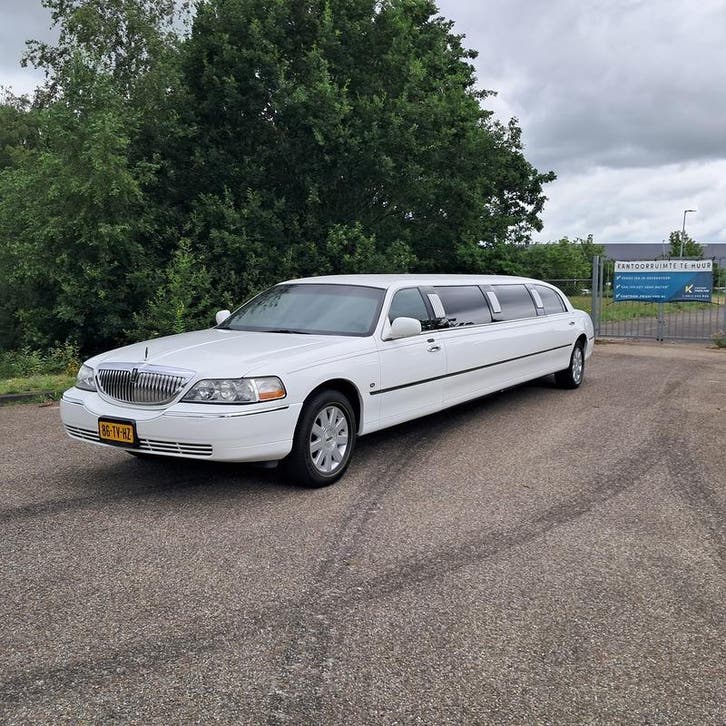 Limousine, Lincoln, Town Car, Wit, 2003, Auto's, Overige Auto's