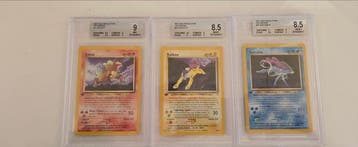 Pokémon - 3 Graded card - Raikou, Entei, Suicune - Beckett 9, Nieuw
